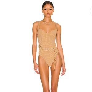 BNWT Danielle 3.0 One Piece in Tangerine by WeWoreWhat sz XS